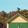 thumbnail image 4 of Black Metal Corgi Weathervane for Outdoor Roof Mount - Vintage Iron Wind Vane, Rust-Resistant Farmhouse Patio Garden Decor, Unique Animal Wind Spinner for House & Yard, 4 of 8