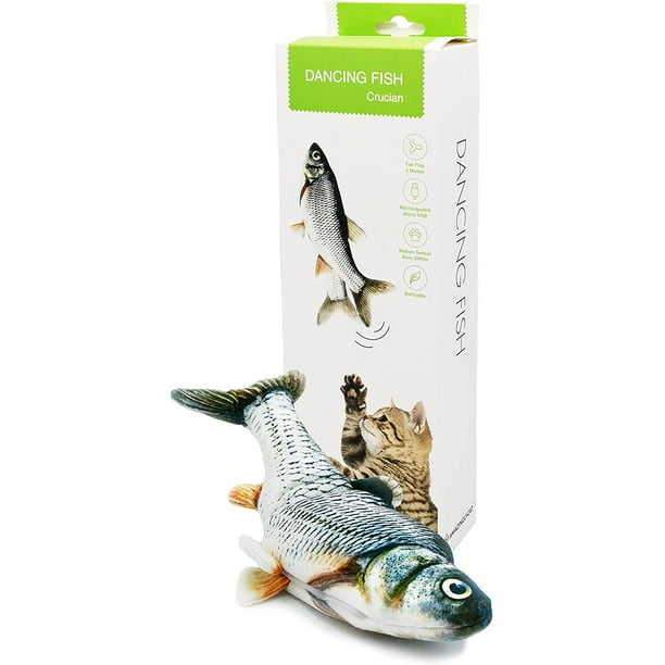 Dancing Fish Toy for Indoor Cats & Small Dogs – Motion Sensor Cat