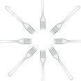 thumbnail image 2 of Ideal For Special Celebrations, Lovely Classic Styling Clear Forks, Comfortable Handle, Lightweight And Durable, 100 Count, Reusable Or Disposable, Perfect For Birthday Parties, 2 of 7