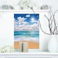 thumbnail image 1 of Bord de Mer Paisible sous Nuages Blancs - Impression sur Toile Moderne, 1 of 3