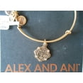 thumbnail image 2 of Alex and Ani Womens Because I Love You, Aunt Charm Bangle Bracelet, Rafaelian Gold, Expandable, 2 of 5