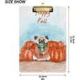 thumbnail image 3 of FMSHPON Pug Pumpkins Clipboard Hardboard Wood Nursing Clip Board and Pull for Standard A4 Letter 13x9 inches, 3 of 8