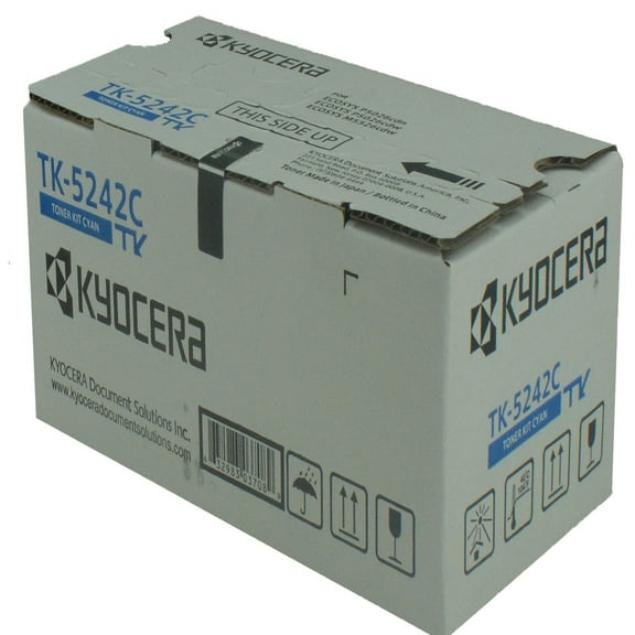 OEM Kyocera Mita TK-5242C (1T02R7CUS0) Toner Cartridge, CYAN, 3K YIELD - for use in Kyocera Mita M5526CDW printer, P5026CDW