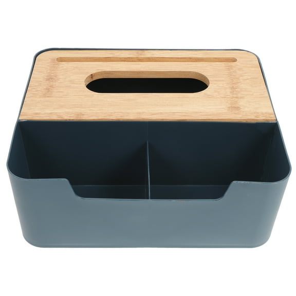 SOPOTUTU Blue Desktop Storage Organizer for Tissue and Remote Controller Holder