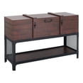 thumbnail image 5 of Furniture of America Alda Wood Lift Top Console Table in Vintage Walnut, 5 of 5