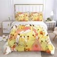 thumbnail image 2 of POKEMON Cartoon Anime 2 Piece/3 Piece Bedding Sets Comforters Sets & Pillowcases Set for Boys Girls Mens Womens Breathable Durable Microfiber Super Soft Ultra-Soft Fashion Funny, 2 of 18