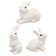 thumbnail image 4 of Estatuilla de conejo de Pascua, adorno en miniatura, 3 uds., impermeable, decorativo, hecho a mano, accesorio de paisajismo para decoración exterior d, 4 of 8