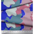 thumbnail image 2 of Soimoi Crepe Silk Fabric Multicolor Camouflage Print Sewing Fabric Yard 42 Inch Wide, 2 of 3