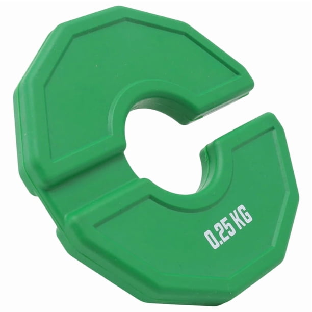 1 Pieza de Placas Gimnasio Micro-Tipo, , Peso Fraccionarias Goma, Fraccionarias, Cambio Adicional, Verde, 0,25 Kg
