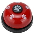 thumbnail image 1 of Pet Training Bell Portable Interactif Chien Éducatif Chat Cloches Jouets pour la Formation des Animaux et de la Communicationbase Noire et Couverture Rouge, 1 of 9