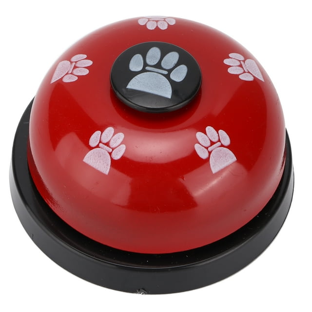 Pet Bell, Dog Doorbells Talking Buttons For Dogs Pet Training Bells Dog Equipment For Home Pet Shop Black Base And Red Cover
