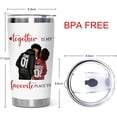 thumbnail image 6 of 20oz Stainless Steel Tumbler Vacuum Insulated Tumbler Coffee Cup Couple Lover Gift for Girlfriend Boyfriend Travel Tumbler Valentine''s Day Gift, 6 of 6