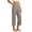 Khaki, variant on Krdevn Womens High Waist Linen Blend Cropped Pants Wide Leg Casual Loose Fit Trousers with Pockets,M