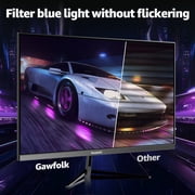 Gawfolk Curved Gaming Monitor 32 inch 2K 180Hz Frameless Computer Display , PC Monitor QHD(2560*1080p), DP, HDMI Port (Black)