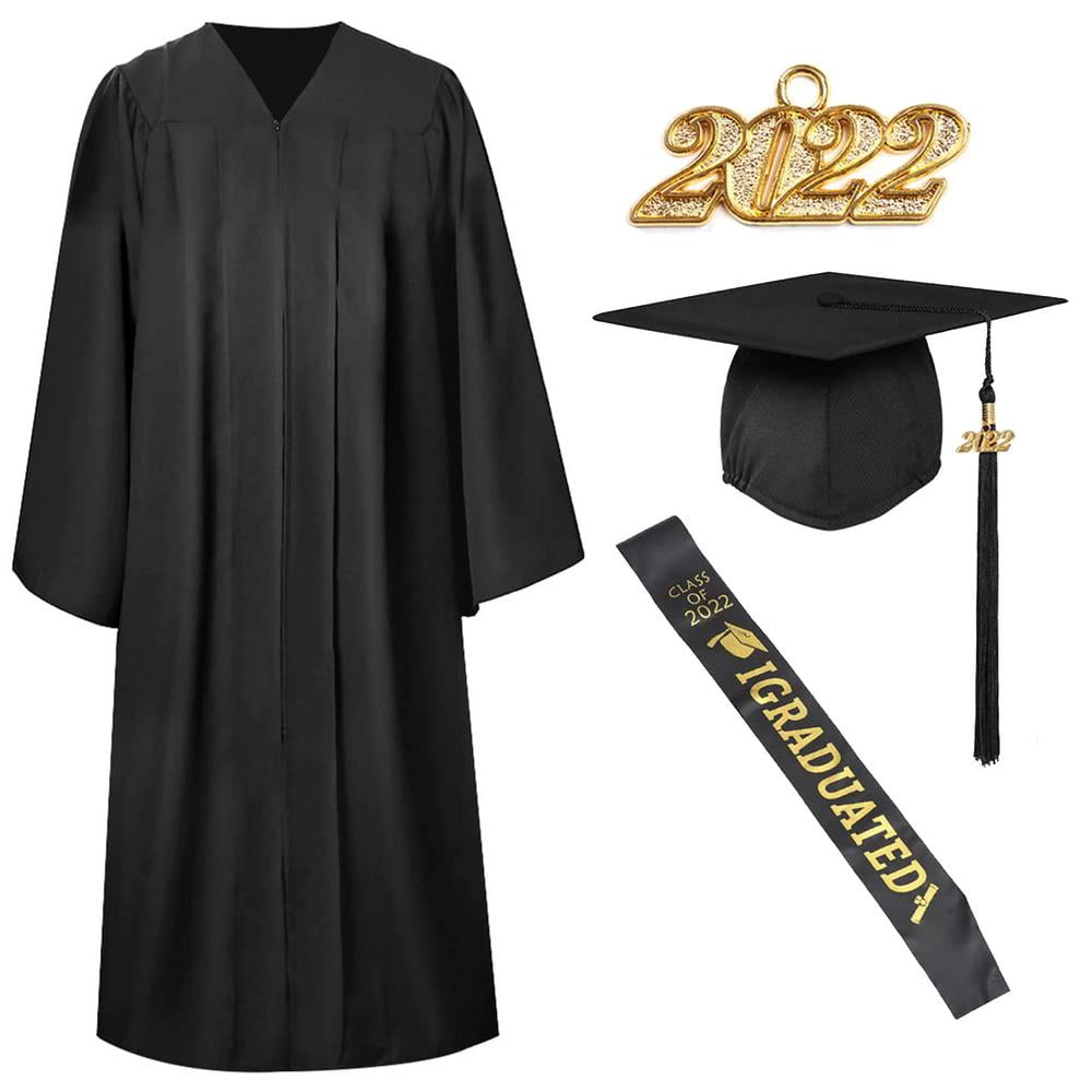 High Quality! All Sizes New Unisex Masters University Graduation Gown 