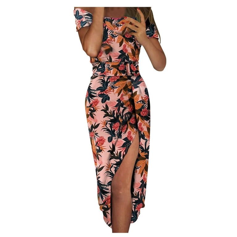 Cold Shoulder Print Midi Off Shoulder High waist Bodycon Dresses Cold Shoulder Print Midi Off Shoulder High waist Bodycon Dresses
