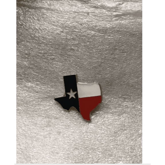 Texas State Shaped Lapel Pin US USA Gold