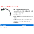 thumbnail image 2 of Idle Air Control Valve Connector - Compatible with 1987 GMC V1500 GAS, 2 of 3