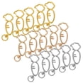 thumbnail image 3 of 15pcs Keychain Hooks DIY Carrot Shaped Keychain Clips Swivel Clasps Lanyard Snap Hooks Multi-Functional Key Chain Clip Hooks Unique Keychain Clips, 3 of 8