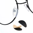 thumbnail image 4 of Uxcell Eyeglass Nose Pads, 20 Pair  Soft Silicone Adhesive Glasses Nose Pad Air Chamber Style 1, Black, 4 of 4
