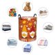 thumbnail image 4 of Balery Happy Thanksgiving Three Gnomes Cesta de ropa redonda con asas, impermeable, independiente, para ropa, juguetes, dormitorio y familia-Small, 4 of 6