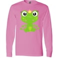 thumbnail image 3 of Inktastic Frog Princess, Girl Frog, Frog Wearing A Crown Long Sleeve T-Shirt, 3 of 5