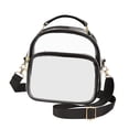 thumbnail image 3 of fenteer Clear Crossbody Bag, Crossbody Bag, Tote Bag, Detachable Strap, Stadium Approved Black, 3 of 8