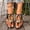 Black, variant on Women's Flip Flop Thong Sandals, Comfortable Slip-On Flat Sandals - Elegant Gold Buckle Summer Slides - Stylish Open Toe Beach Sandals for Women(Black, 5.5)