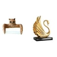 thumbnail image 1 of Porta rollos de papel higiénico y organizador de toallas con diseño de búho y cisne, escultura artística moderna, estatua decorativa para el hogar, la, 1 of 8