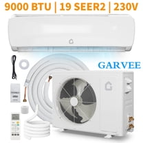 Garvee 9000 BTU Air Conditioners with Heat, 19 SEER2 Mini Split AC for Cools Rooms up to 450 Sq.ft, 230V, White