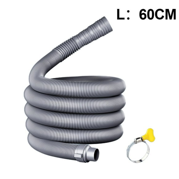 MYG Washing Machine Dishwasher Drain Hose With Hose Clamps Stretchable Flexible Hose