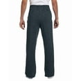 thumbnail image 2 of Adult NuBlendÂ® Open-Bottom Fleece Sweatpants - BLACK HEATHER - XL, 2 of 4