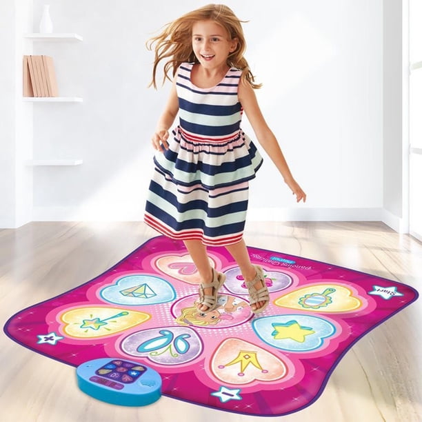 Alfombra de baile para niños de 3 a 12 años, almohadilla de baile electrónica iluminada, 4