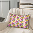 20" *30" Satin Pillowcase for Hair and Skin Colorful flamingo Similar