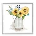 thumbnail image 4 of Stupell Industries Summery Flower Blossoms Arranged Country Jug Watercolor Detail Graphic Art White Framed Art Print Wall Art, Design by Livi Finn, 4 of 5