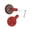 Red, variant on Electric Scooters Rear Wheel Brake Calipers Disc Frictions Metal Braking Plates for Braking Efficiency