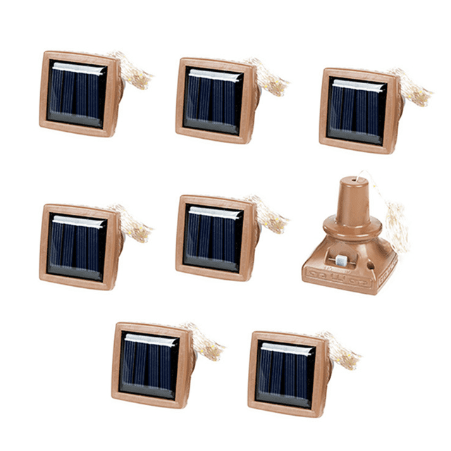Dinheiro Paquete de 8 Luces solares para Botellas, Guirnaldas de Luces de Corcho para jardín, Terraza, decoración de Regalo del día de San Valentín