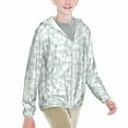 thumbnail image 2 of Cauagu Leaf Print Print Sun Protection Jacket for Teen,Full-Zipper Long Sleeve Sun Shirts with Pockets UV Hoodie Shirts Outdoor Athletic Jacket-XX-Large, 2 of 7