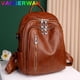thumbnail image 4 of Bolsos de hombro de gran capacidad para mujer, mochilas de piel sintética suave para adolescentes, mochilas de viaje multifuncionales para niñas y estudiantes, 4 of 5