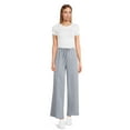 thumbnail image 2 of Self Esteem Juniors Wide Leg Fleece Cargo Pants, Sizes XS-XL, 2 of 5