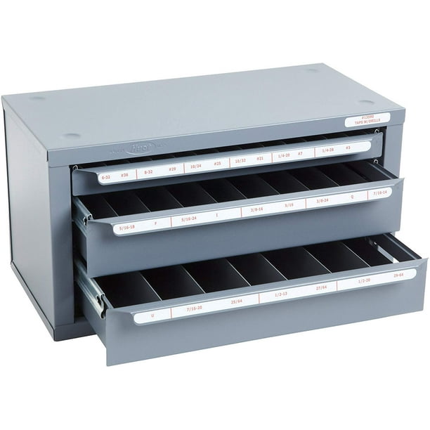 Huot 13590 ThreeDrawer Tap and Drill Bit Dispenser