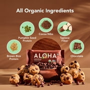 ALOHA Organic Chocolate Chip Cookie Dough, Protein Bars - 12 Pack