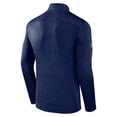 thumbnail image 3 of Men's Fanatics  Heather Navy Washington Capitals Authentic Pro Quarter-Zip Pullover Top, 3 of 3