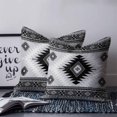 thumbnail image 2 of Pillow Covers 24x24 Set of 2, Gray Boho Throw Pillow Covers Decorative Couch Cushion Cover, Southwestern Ethnic Abstract Geometric Microfiber Soft Square Pillowcases for Bedroom Living Room Sofa, 2 of 7
