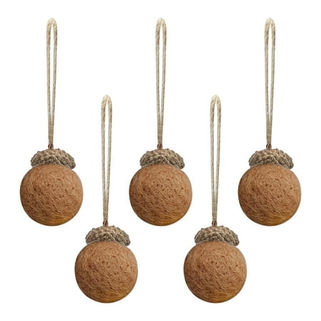 

5PCS Christmas Decorations Ball Handmade Diy Material Scene Layout Christmas Tree Pendant