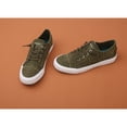 thumbnail image 4 of JENN ARDOR Women Canvas Sneakers Slip on Walking Flats Women Shoes Olive size 9, 4 of 12