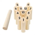 thumbnail image 5 of Juego de Lanzamiento de Bloques Numerados de Madera, Juego Familiar de Dispersión para Lanzar , Juego de Patio para Patio de Juegos de Fiesta, 5 of 5