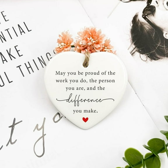 May You Be Proud of the Work You Do Ornament, Thank You Gift, Retirement Gift, Appreciation Keepsake for Colleague or Team