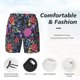 thumbnail image 3 of Fotbe Floral Traje de Baño para Hombre – Shorts de Natación de Secado Rápido con Forro y Bolsillos-Large, 3 of 6