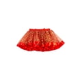 thumbnail image 3 of Douhoow 2-11 Years Girl Princess Skirt,Elastic Waist Christmas Print Tutu Skirt Elk Headband, 3 of 8
